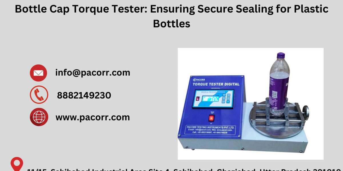 Enhance Packaging Performance with Pacorr's Advanced Bottle Cap Torque Tester